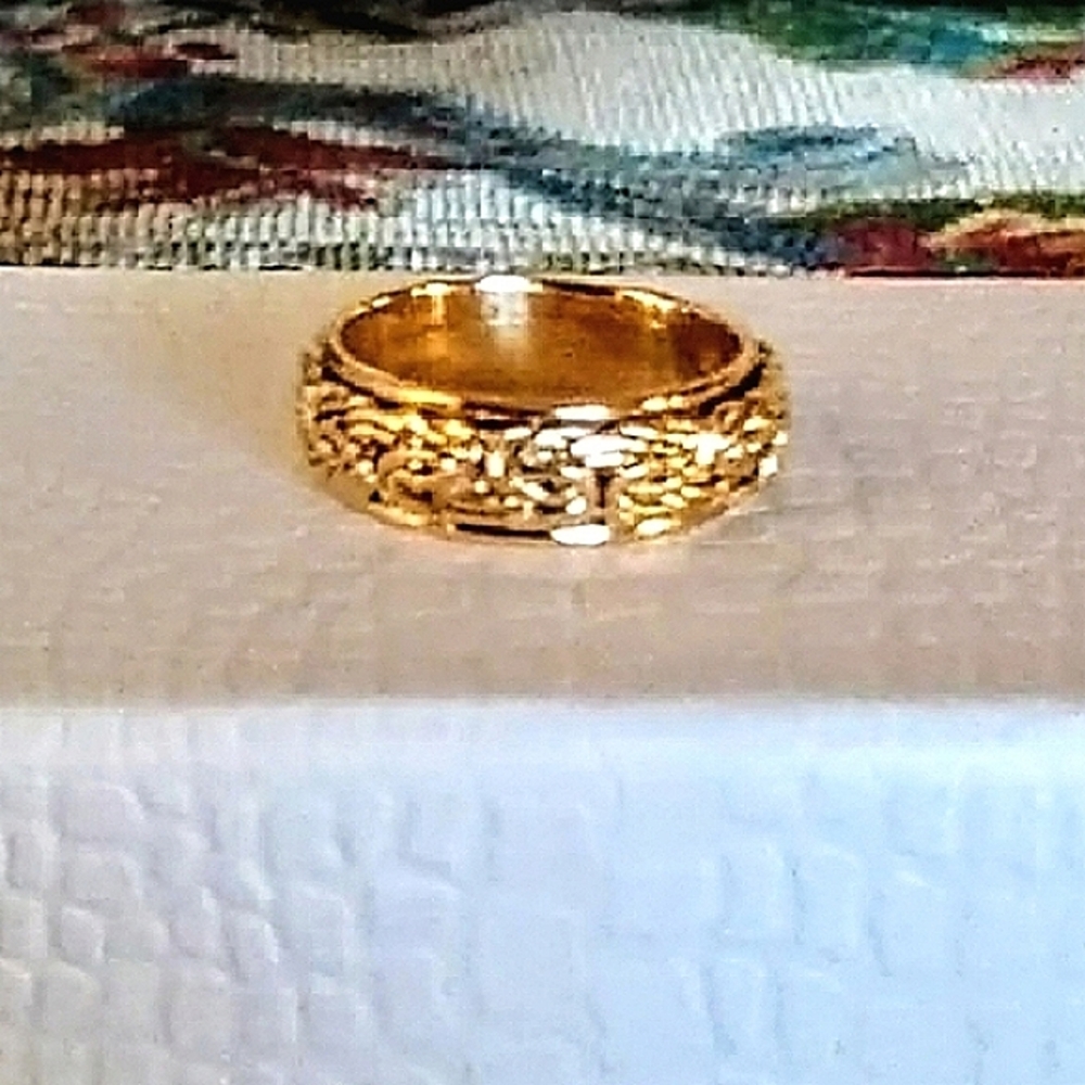 NWT Real 14K Gold Spinner Ring, 6